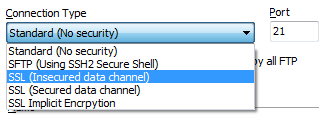 Secure Connection in Coding FTP